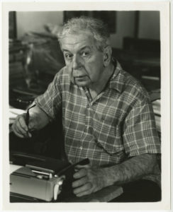 Clarence John Laughlin; 1974; photograph by Michael P. Smith; The Historic New Orleans Collection, gift of Mrs. Clarence John Laughlin, 2006.0019.1.50