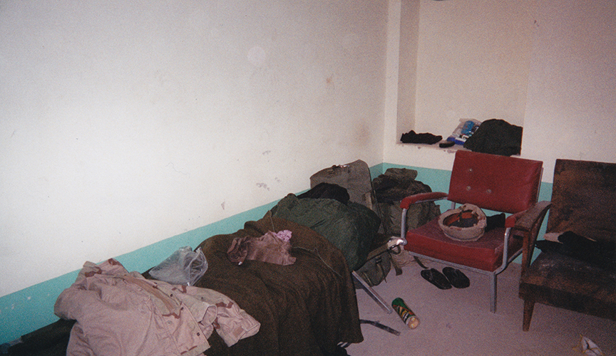 the room; Kandahar, Afghanistan, Jan 02