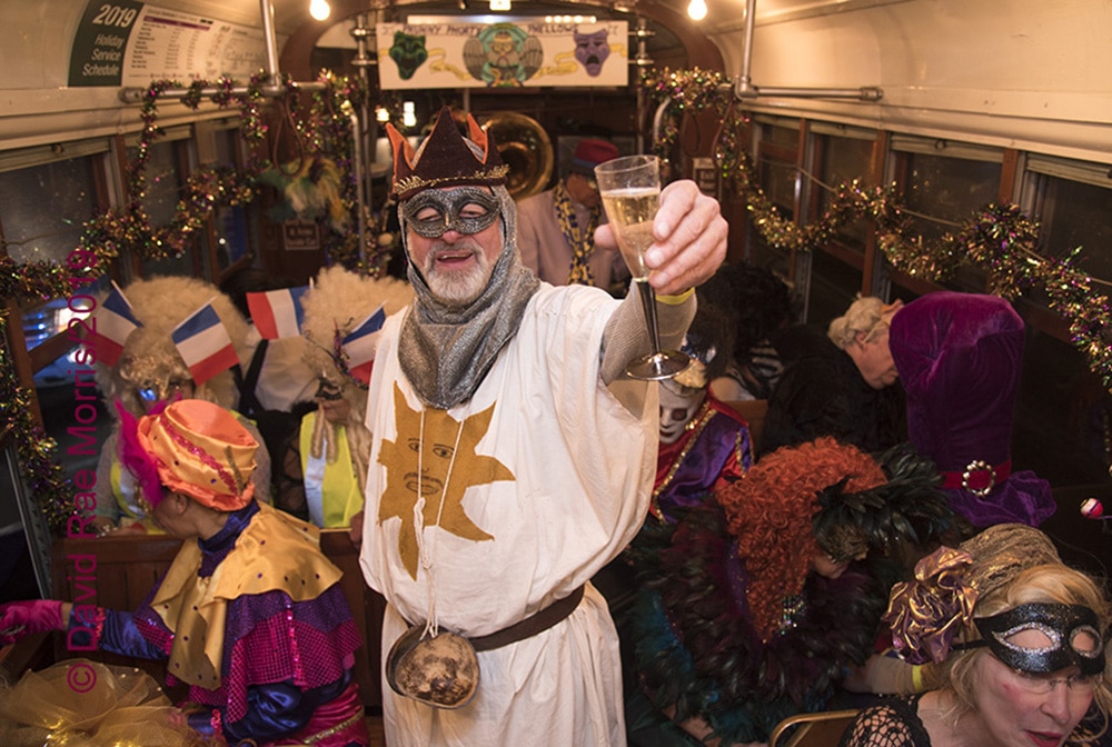 King Keith toasts during the ride of the Phunny Phorty Phellows on 12th Night, David Rae Morris